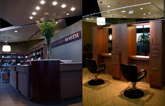 Studio Booth front desk and chairs